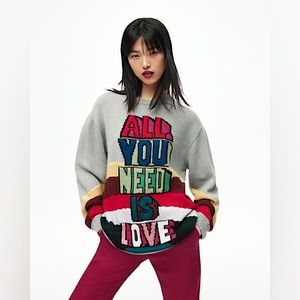 Like new STELLA MCCARTNEY All You Need Is Love Sweater XS 36
